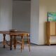 Square dining room/office table from the 19th century, baroque, Danish cabinetmaker.