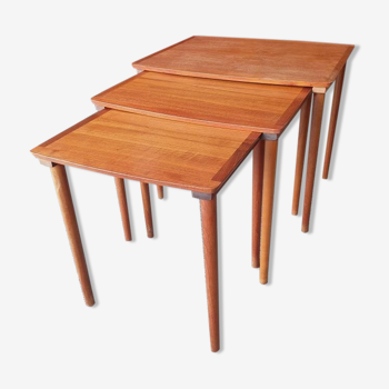 Scandinavian trundle tables - Design Mobelintarsia -