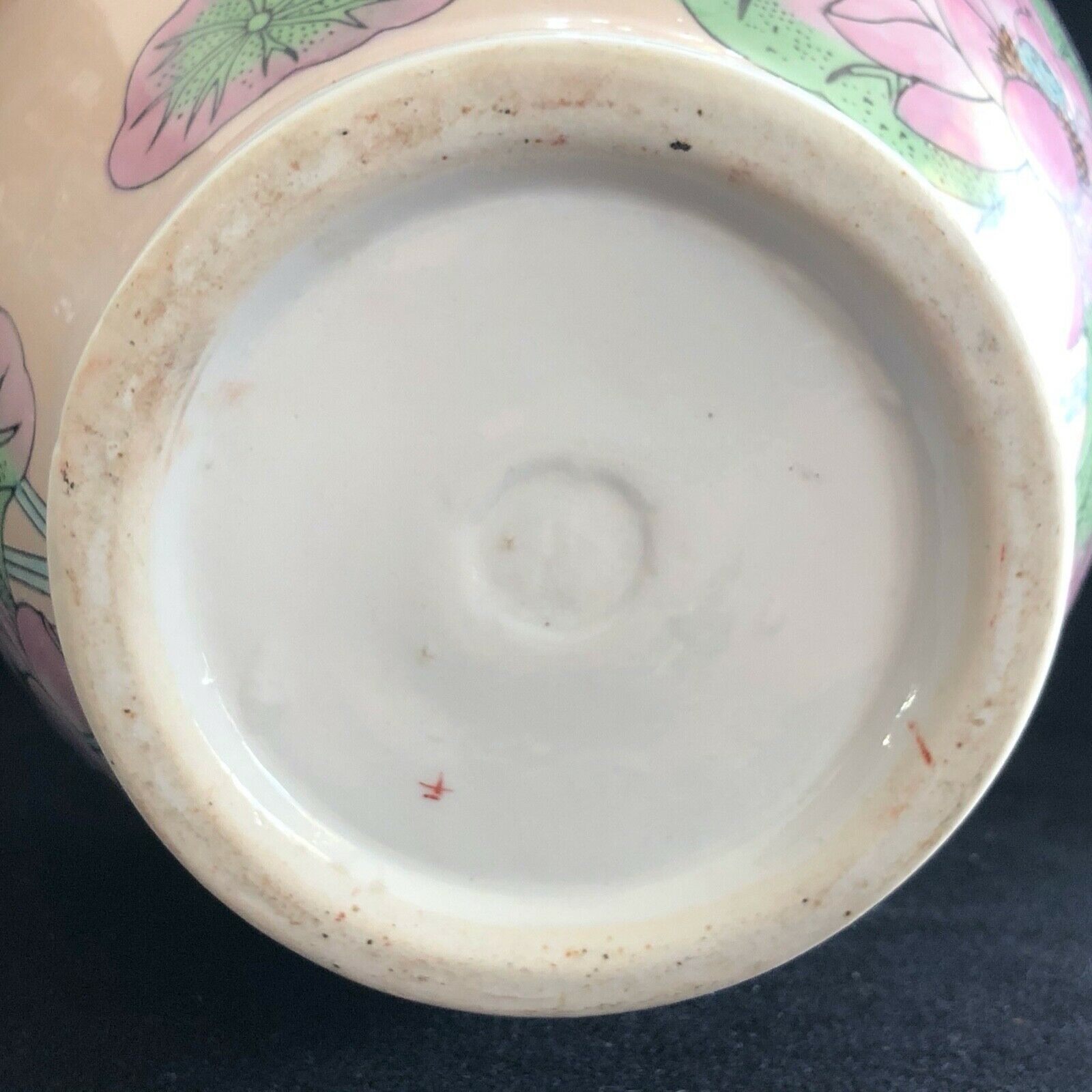 China enamel lotus vase China 19th Height 30.02 cm