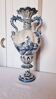 Large Spanish vase in Talavera style, hand-painted, adorned with a landscape.