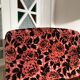 Vintage English flower velvet armchair