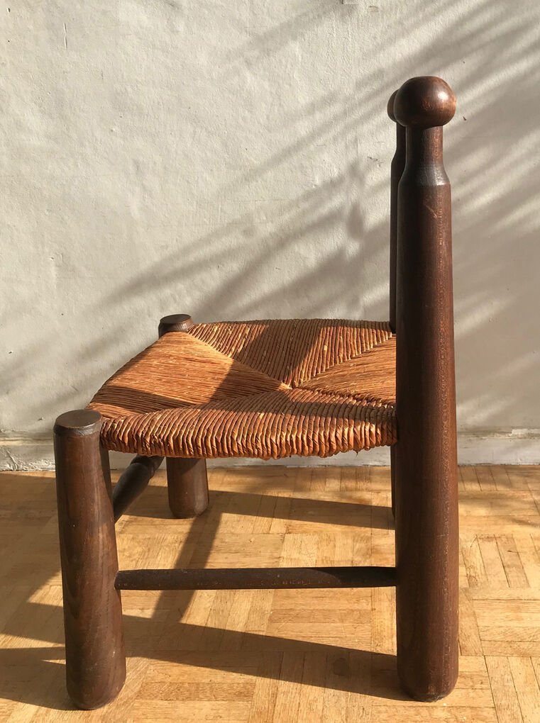 Wooden chair and straw 1950