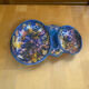 Mendiant Style Apéro Plate MORVAN Polychrome Ceramic Vintage #E131