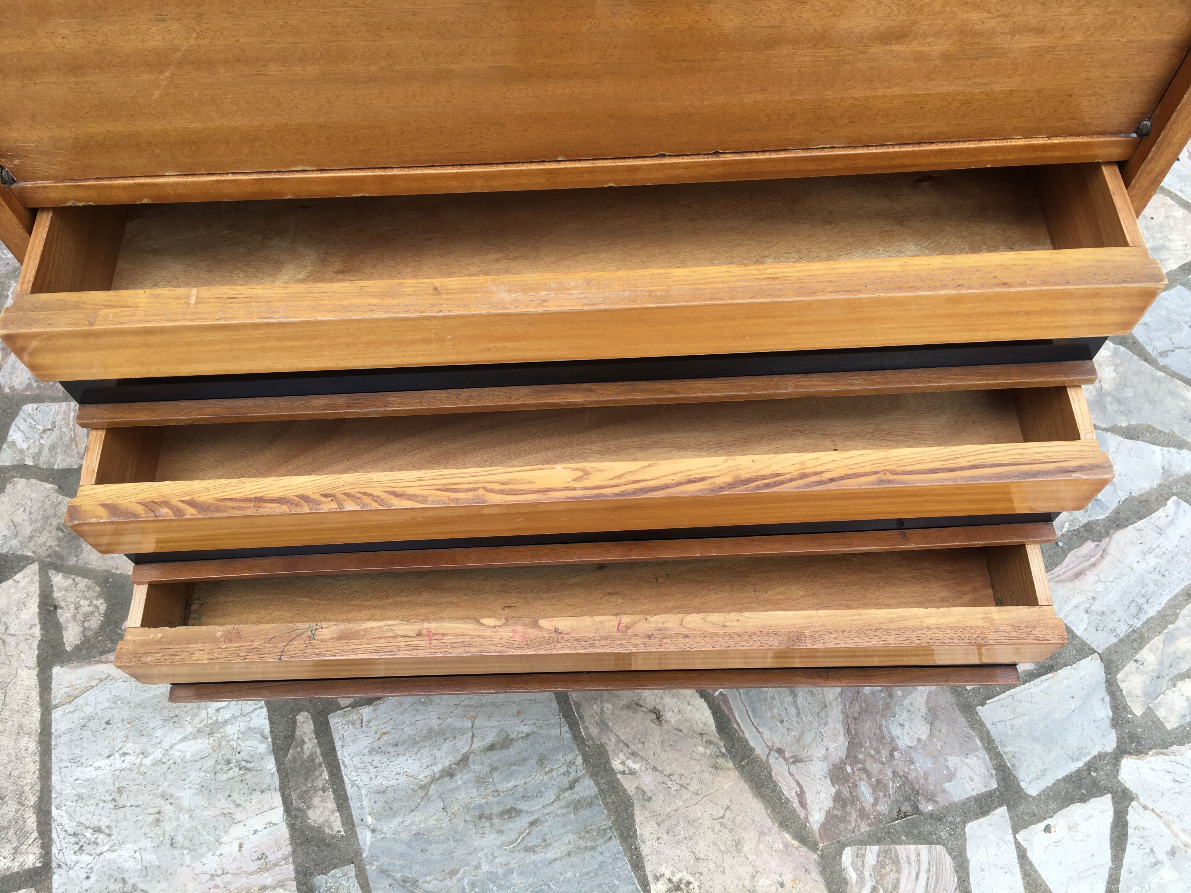 Scandinavian chest of drawers in teak period 1950 60