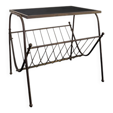 Brass magazine rack from the 1970s.