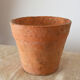 4 old terracotta pots height 12 cm