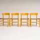Set of 4 Model J39 chairs by Borge Mogensen for FDB Mobler, 1970s