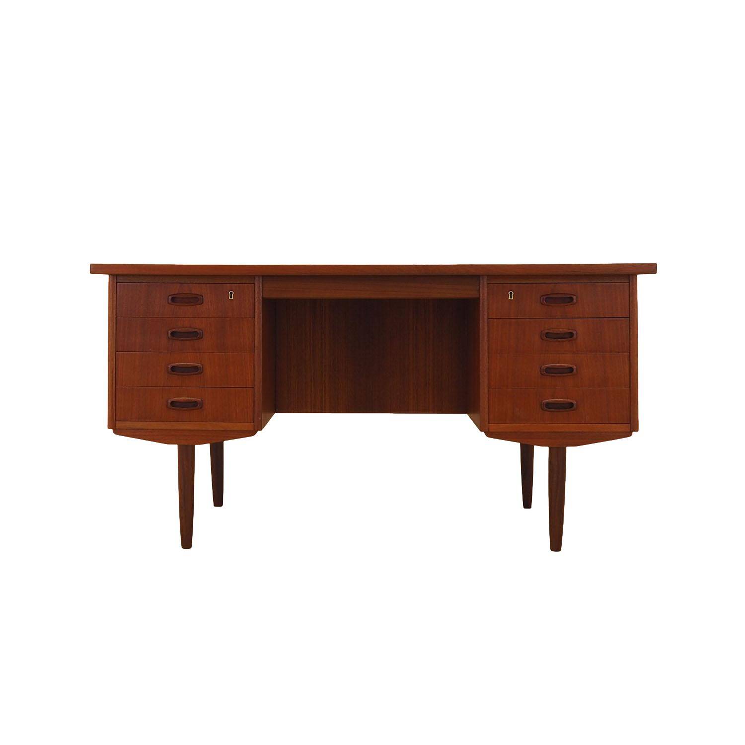Teak desk, Danish design, 1970s, made in Denmark