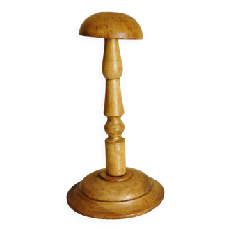 Hat or wig holder, old turned wood, Napoleon III, 19th century