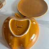 Vintage apple barbotine drainer salad bowl