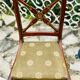 Solid mahogany chair, Restoration period, 19th century