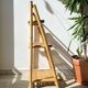 Vintage folding bamboo shelf 1950