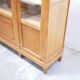 Vintage wooden glass bookcase cabinet