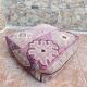 Handmade Berber Kilim pouf, floor cushion