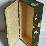 Box padded with old fabric