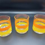 Carafe and 6 glasses 70s
