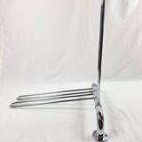Vintage space age chrome coat/towel rack