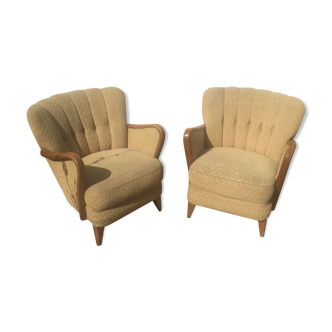 Paire de fauteuils années 30