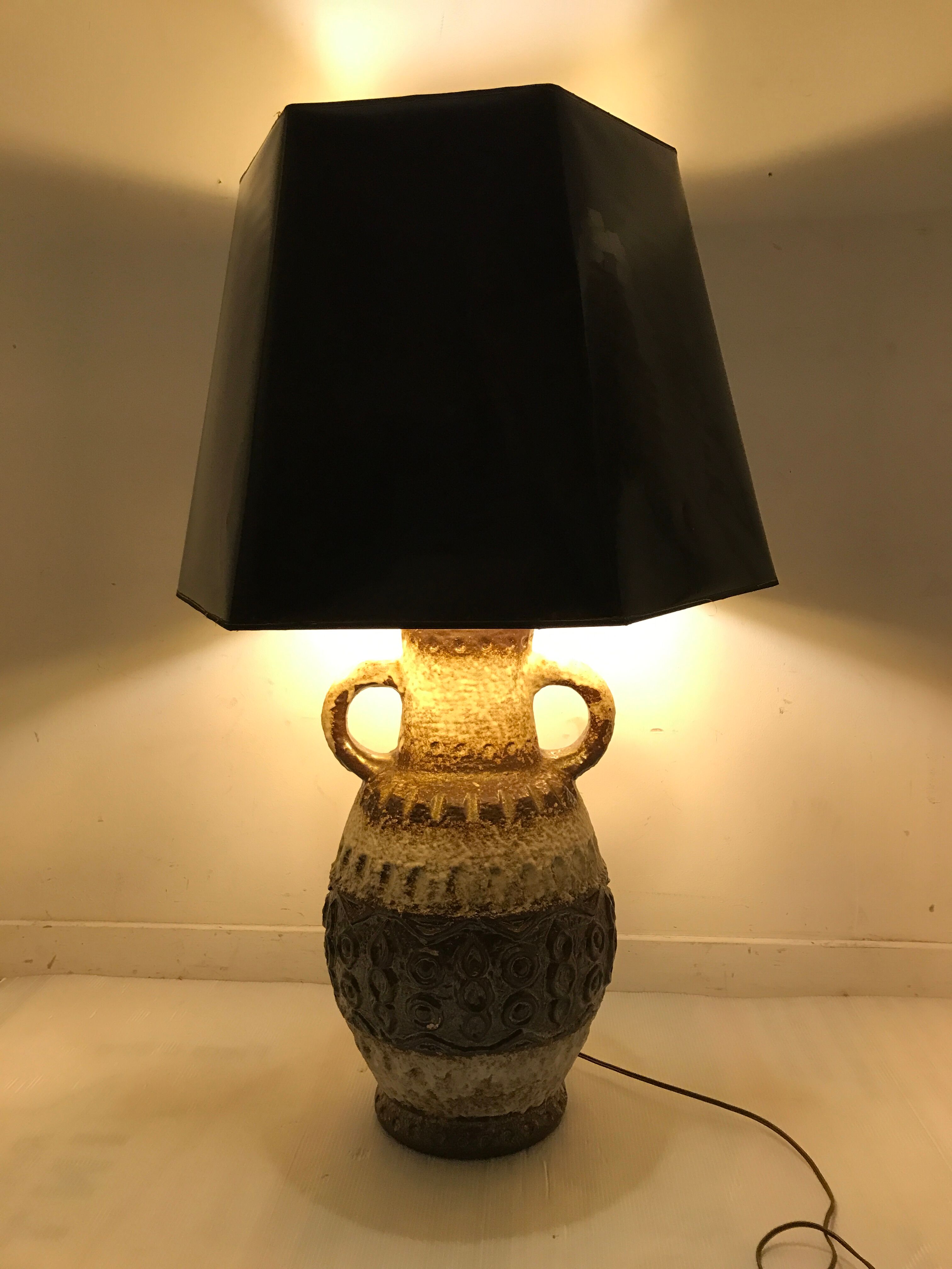 Ceramic lamp accosted 50s-60s