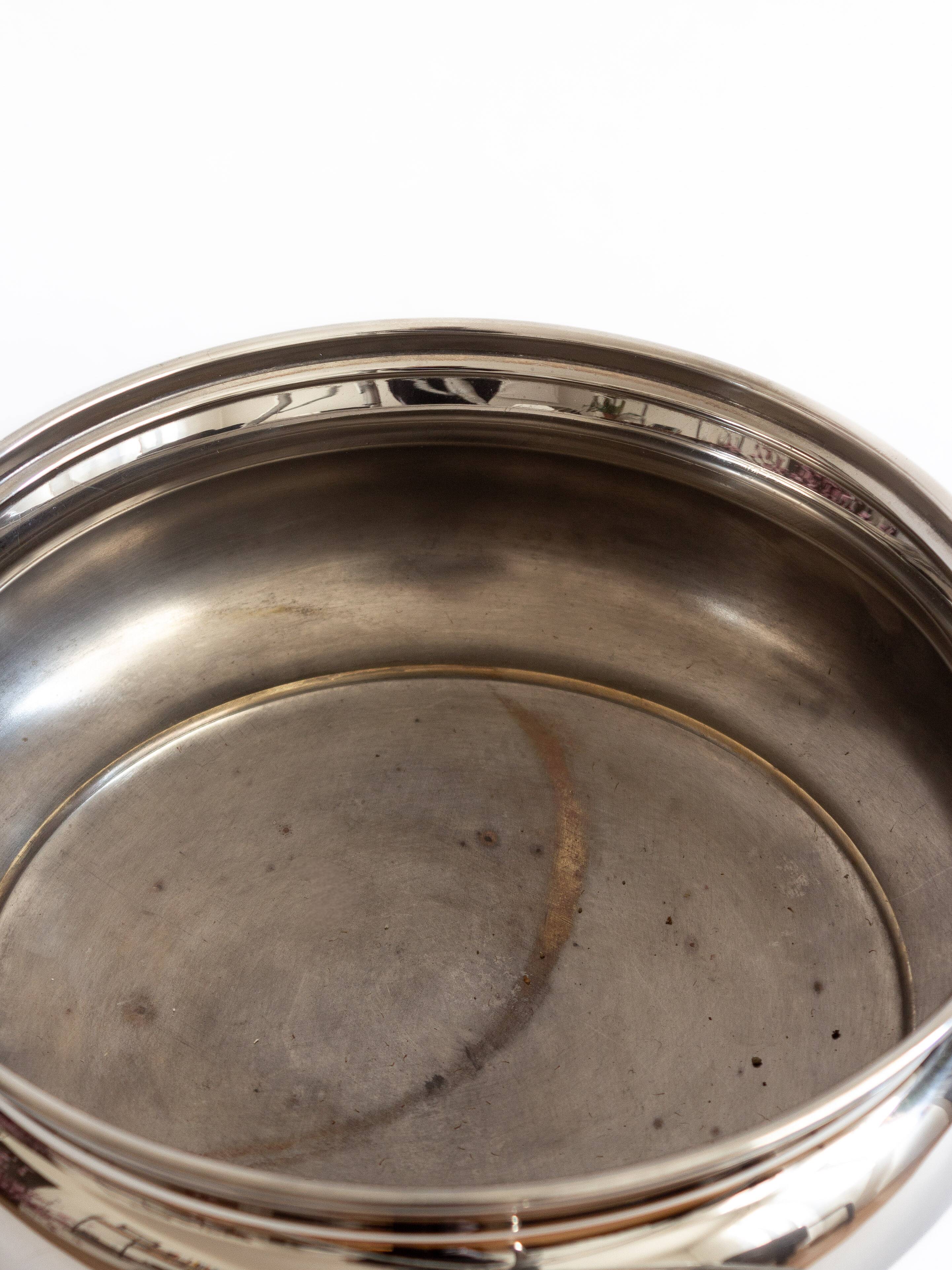 Vintage silver-plated champagne bowl – Italy, 1960s