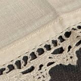 Old long rectangular lace doily ~80cm 1 small task