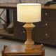 Lampe en chêne des années 1950