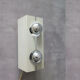 White metal wall lamp, 1970s