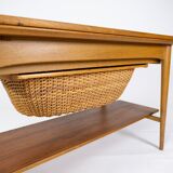 Table en chêne et teck de design danois des années 1960