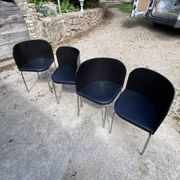 Fusion model table and 4 chairs set by Sandra Kragnert Swedish 90s