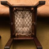 Rare set by JEAN GILLON, TIJUCA salon - 5 pieces - rosewood & leather