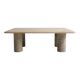 Table basse en travertin signée Angelo Mangiarotti pour Up&Up - 1970