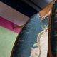 Pair of hand-embroidered armchairs. Walnut.