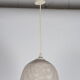 Suspension en rotin blanc