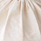 Large Scandinavian Pine Table Lamp with Fabric Shade, 1960s-1970s