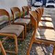 Set of 10 baumann chairs model sled 60s