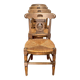 4 chaises provençales anciennes en bois sculpté