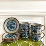 Flowerstone cups and plates