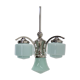 Lustre art déco bleu, années 1930