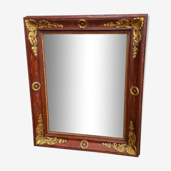 Blood and gold red empire mirror