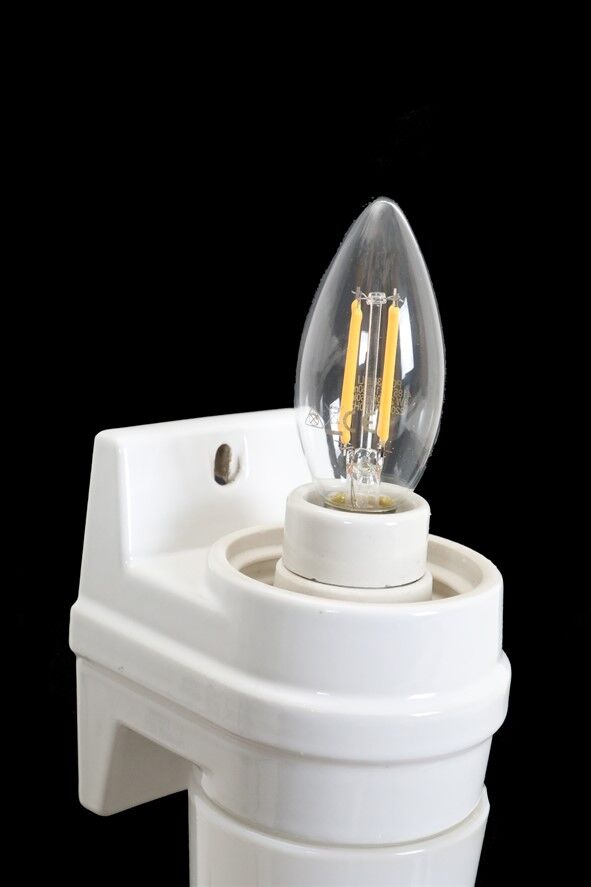 IFÖ / Sigvard Bernadotte “6060” wall lamp / Ceramic / Glass / Bathroom / Mid-century modern design / 1960s