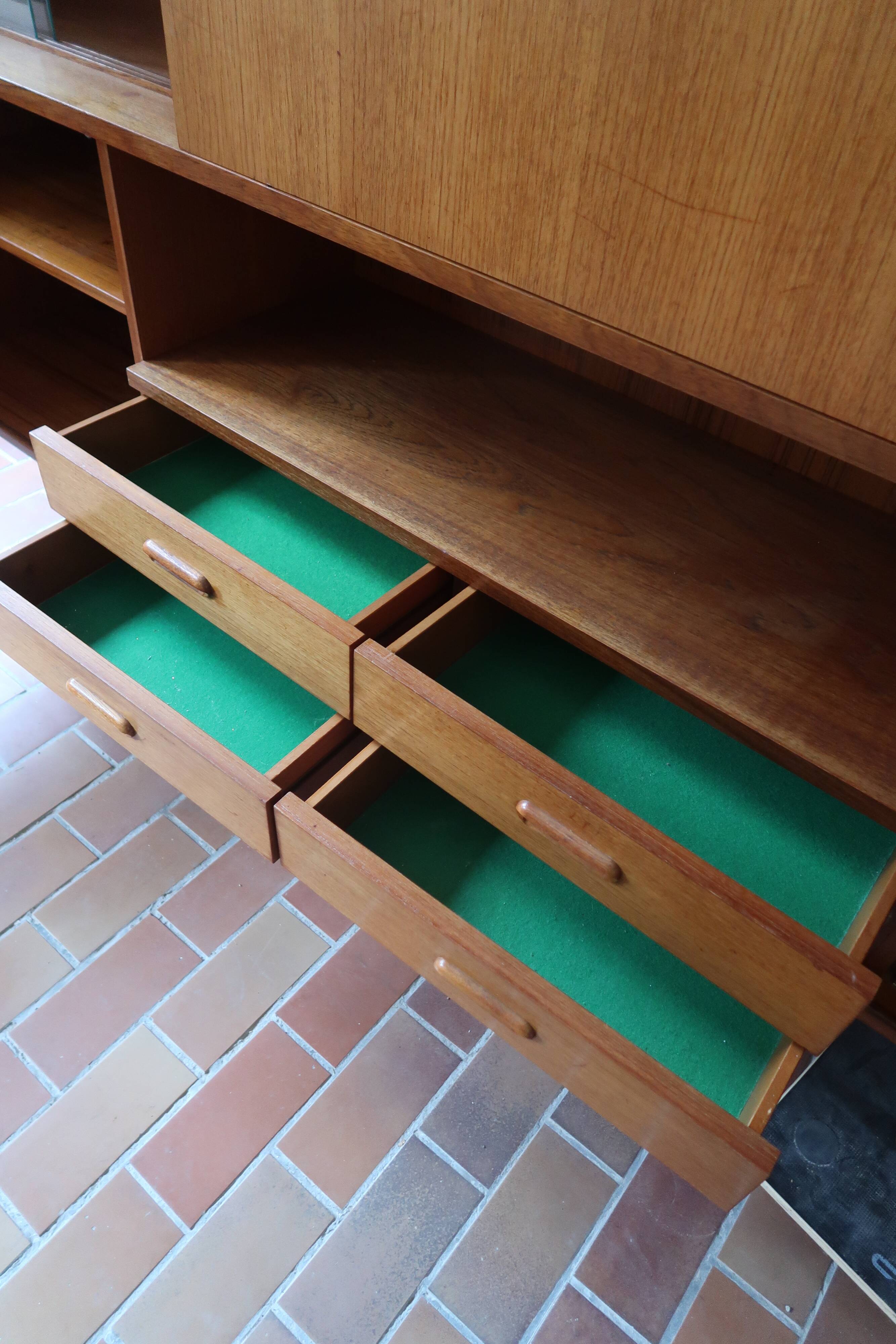 Large Simat high Scandinavian sideboard buffet