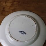 Creil & Montereau round dish 'Flora' model 31cm