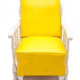 Fauteuil vintage en cuir, 1950