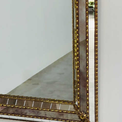 Large decorative Spanish mosaic mirror, 1980s