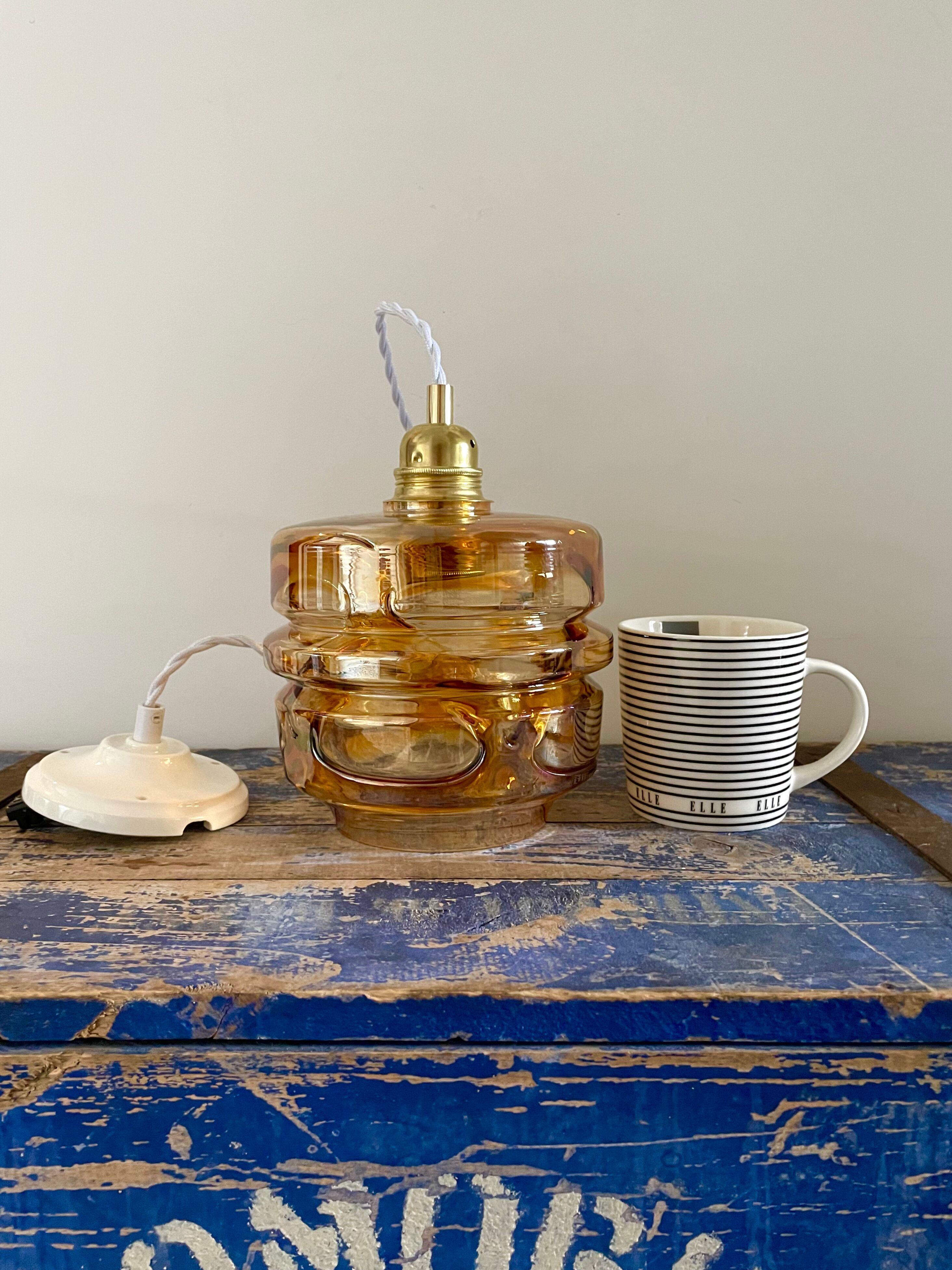 Vintage murano glass pendant lamp