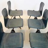 Stackable two-tone industrial dining chair Pagholz Galvanitas S22