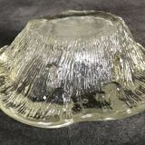 Cendrier, vide-poche Blenko en verre moderniste design brutaliste, 1960