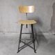 Bienaise workshop high chair, vintage industrial chair