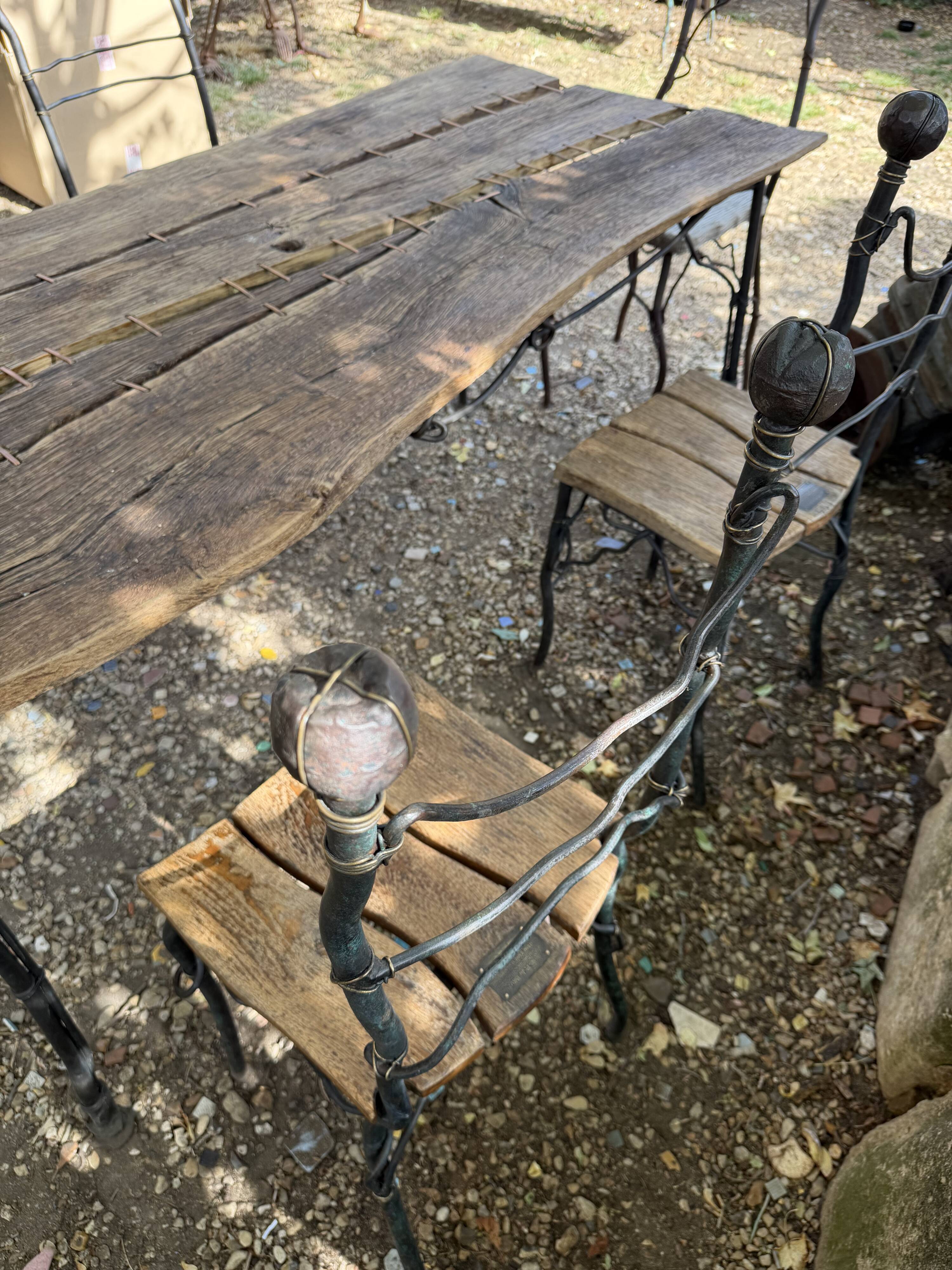 Patrick de Bruyn table and chair set
