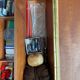 Sewing box on legs and wheels